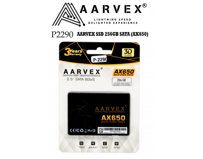 AARVEX SSD 256GB SATA (AX650)